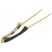 HONITANO Black Stainless Steel Long Handle BBQ Tongs for Grilling 1Pcs Non Slip Grip 9.4In