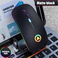 thumbnail image 1 of Alician Souris Optique Sans Fil 2.4GHz USB Rechargeable RGB Sans Fil pour PC Ordinateur Portable, 1 of 9