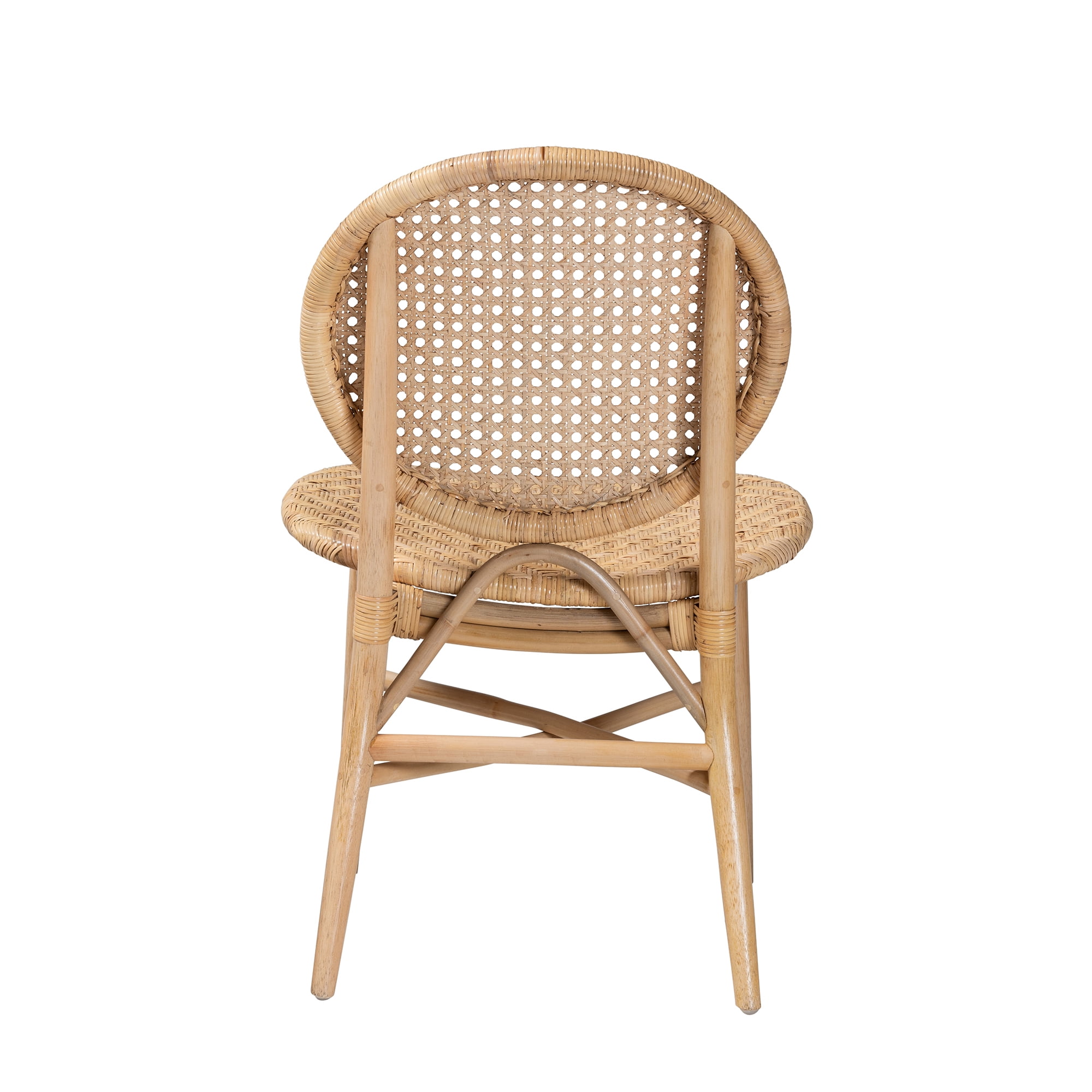 bali & pari Osaka Rattan BOHO Dining Chair, Natural Brown