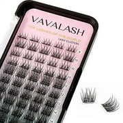 VAVALASH Individual Cluster Lashes .. 60 PCS DIY Eyelash .. Extension Light and Soft .. Faux Mink Slik Lash .. Clusters Easy Full Lash .. Extensions DIY at Home .. (V03, C Curl-8-16mm Mix)