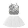 thumbnail image 2 of DPOIS Girls Sequins Jazz Lyrical Ballet Modern Dance Costume, 2 of 4
