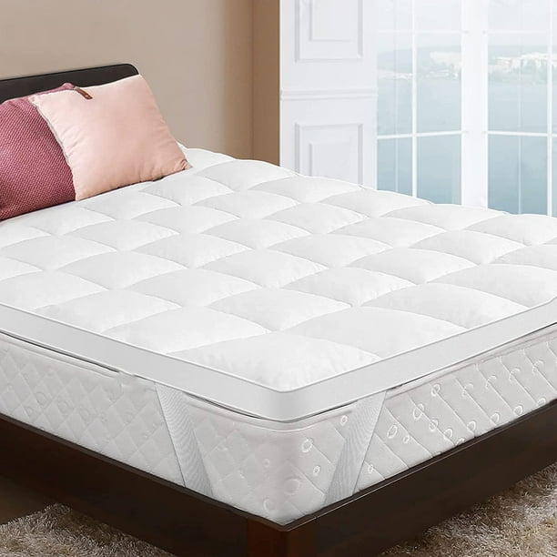 Full Mattress Topper, 54X75 Inches Double Size Mattress Topper, Thick