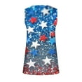 thumbnail image 5 of breaise 4th of July Tank Tops for Women Plus Size Patriotic American Flag Print Tshirts Cute Sleeveless T-shirts Cami Classic V Neck Tanks Plus size Blouses for Women, 5 of 5