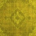 thumbnail image 1 of Ahgly Company Indoor Square Abstract Yellow Modern Area Rugs, 8' Square, 1 of 4