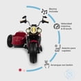 thumbnail image 5 of Moto eléctrica montable Baby Gaon Chopper rojo con Musica, 5 of 5