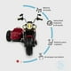 thumbnail image 5 of Moto eléctrica montable Baby Gaon Chopper rojo con Musica, 5 of 5