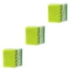 thumbnail image 4 of Cateissary 7 piezas de tela de algodón Estampado de flores Costura Acolchado Estilo mixto Artesanía de tejido liso Kits de suministros para el Verde 3piezas, 4 of 6