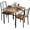 Retro color, variant on Dining Table Set for 2, Kitchen Table and Chairs for 2, Rectangular Dining Room Table Set, 3-Piece Wood Dining Table Set for Apartment, Small Space, Space Saving