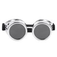 thumbnail image 1 of Gafas de sol plateadas para entusiastas del estilo retro y accesorios de fiesta Gafas de sol vintage de doble capa estilo steampunk, 1 of 8