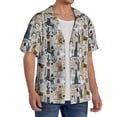 thumbnail image 2 of Fuzoiu Llama and Cactus1 Print Men's Casual Short,Men's Short Sleeve Shirt,Mens Casual Button Down Shirts,Cuban Collar Summer Shirt for Beach, Vacation, and Outdoor Activities-4X-Large, 2 of 5