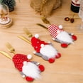 thumbnail image 2 of Muñeco gnomo 2024 Porta cubiertos navideño Bolsillo para cuchillos y tenedores Bolsa para cuchillos y tenedores Juego de vajilla Rudolph Decoración para la cena de Año Nuevo, 2 of 5