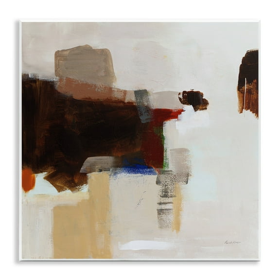 Stupell Industries American Rust Abstraction Abstract Painting Unframed Art Print Wall Art, 12 x 12