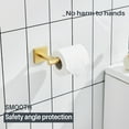thumbnail image 4 of KOKOSIRI Toilet Paper Holder Tissue Paper Dispenser for Bathroom Toilet Roll Holder Wall Mounted, Brushed Gold Stainless Steel B2008BG, 4 of 6