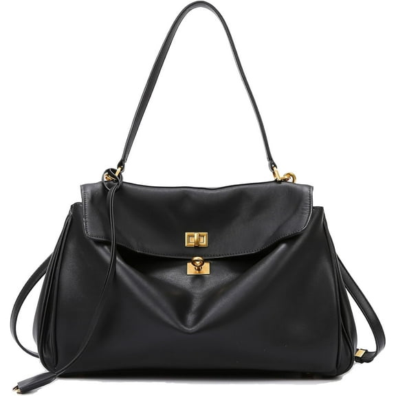 Slouchy Luxury Tote Bag with Soft PU Leather,Top Handle Bag,Large Capacity Shoulder Bags for Women