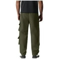 thumbnail image 5 of asjyhkr Men Cargo Pants with Multi Pockets Drawstring Elastic Waist Outdoor Hiking Work Pants, 5 of 7