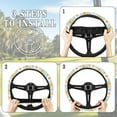 thumbnail image 6 of ZUXONGSY Hippie Flower Golf Cart Steering Wheel Cover Club Car Steering Wheel Cover Universal Automotive Steering Wheel Cover Club Car Golf Cart Interior Decor Steering Wheel Accessories, 6 of 7