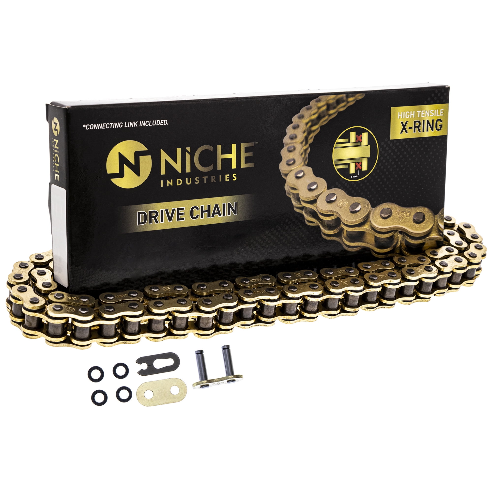 Niche Gold 428 X-Ring Chain 102 Links With Master Link