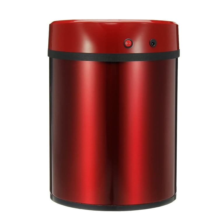 2.1 gal Mini Automatic Smart Waste Bin Trash Can Dustbin Automatic Sensor Touch Free Trash Bin Stainless Steel Induction Dustbin Touchless Trash Can