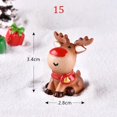 thumbnail image 1 of Adorno navideño de resina en miniatura, Micro paisaje, decoración de escritorio, alce, Santa Claus, colgantes para decoración del hogar de Navidad, 1 of 4