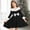 Black, variant on JUSLIO Dresses for Girls Bow Dresses Casual Long Sleeve Dress Size 6