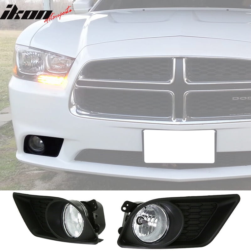 Compatible with 1114 Dodge Charger Fog Lights Assembly Lamps Bulbs