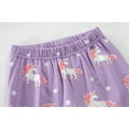 thumbnail image 6 of FEDPOP Toddler Girl Unicorn Pajamas Sets Cotton Sleepwear 4pcs Kids Pjs 4T, 6 of 7