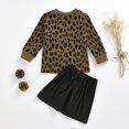 thumbnail image 2 of ZAXARRA Robe Courte Fille Imprimée Col Rond Complet Jupe en Cuir, 2 of 6
