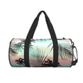 thumbnail image 2 of Gaeub Tropical Summer Palm Lightweight Travel Cylinder Bag Gym Tote Bag Sports Training Duffle Bag with Pockets and Straps, 2 of 8