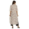 thumbnail image 5 of Moomaya Ethnic Printed Cotton Basic&nbsp;Kurti&nbsp;Straight Long Kurta For Indian Womens Blouse, 5 of 7