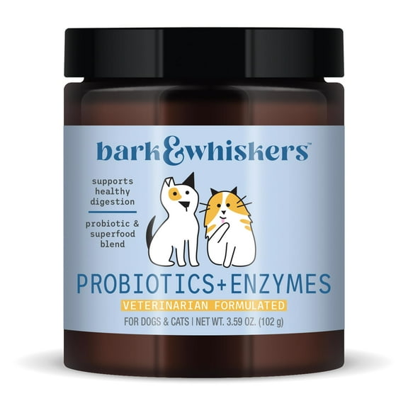 Bark & Whiskers, Probiotics Enzymes 3.59 oz, Non GMO, Gluten Free, Soy Free, Dr. Mercola