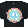 thumbnail image 3 of My Little Pony - Retro Rainbow Badge - Junior's Cropped Tee, 3 of 5