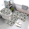 thumbnail image 3 of Bathroom Rugs Sets 3 Piece - Funny Beagle Active Dog Absorbent Non Slip Bath Mats, U-Shape Toilet Lid Cover, Contour Mat, Soft Washable Shower Mats Bath Rug Mat for Bathroom Tub Toilet, 3 of 7