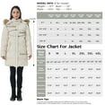 thumbnail image 4 of WenVen Women's Plus Size Winter Coat Fleece Puffer Coat Thicken Puffer Jacket Beige 3XL, 4 of 8