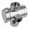 thumbnail image 1 of T-Shape 3-Way Diverter Adapter for Shower and Bath Hose Connections, 1 of 5