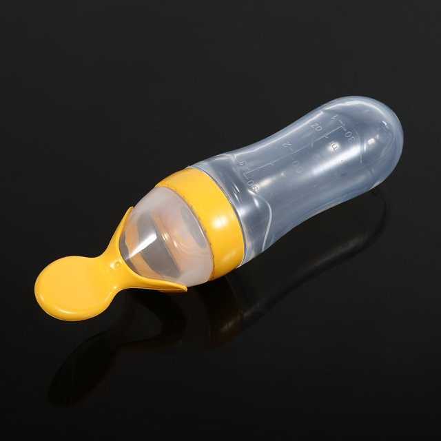 Biberón para bebé 1 unidad 90mL silicona cuchara de alimentación para niños pequeños ANGGREK Otros