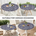 thumbnail image 7 of Designer Boho Style Table Cover, Vibrant Floral Print with Elastic Hem for Up to 56 Inches, 7 of 7