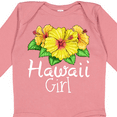 thumbnail image 4 of Inktastic Hawaii Girl Hibiscus Flowers Girls Long Sleeve Baby Bodysuit, 4 of 5