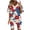 Red #1, variant on Guluxicc 2 Piece Women's Plus Size Matching Sets 4th of July V Neck T Shirts Slim Legging Shorts Casual Summer Loungewear