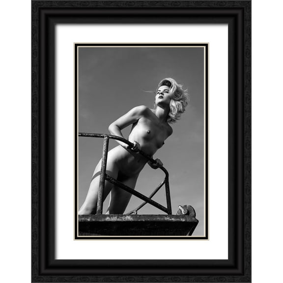 Blasko, Jan 11x14 Black Ornate Wood Framed with Double Matting Museum Art Print Titled - Blonde