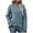 Sky Blue-37, variant on STETMN Women's Oversized Round Neck Sweatshirts Fall Drop Shoulder Pullover Top Trendy Comfy Clothes