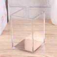 thumbnail image 4 of WHAMVOX Acrylic Pen Holder Transparent Brush Pot Pencil Container Desktop Stationery Organizer Gift (Golden), 4 of 8