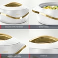 thumbnail image 6 of MILTON Insulated Casserole Dish 3-Pc Set – 2.1/1.5/1 qt, White Gold, 6 of 7