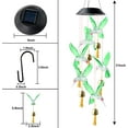 thumbnail image 3 of Hummingbird Bell Solar Wind Chimes Lights, Colorful Wind Chime Lights, Outdoor LED Decorative Lights Memorial Gifts for Garden Mothers Day Yard Decor, 3 of 8