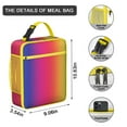 thumbnail image 3 of Tie Dye Insulated Lunch Box Women Reusable Lunch Tote Bag Waterproof Portable Lunch Bag Office Hiking, 3 of 6
