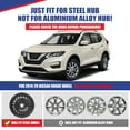 thumbnail image 6 of 4Pcs/Set 17" Hubcaps Wheel Rims Cover for 2014-2020 Nissan Rogue Compatible with Steel Wheels Snap on Installation ABS+PC Material(17-inch,Chrome), 6 of 8