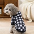 thumbnail image 2 of Classic Plaid Dog Hoodie Sweatshirt Soft Warm Hooded Pet Clothes with Pocket Daily holiday dress-up Fall Winter Apparel for Small Medium Large Dogs, 2 of 5