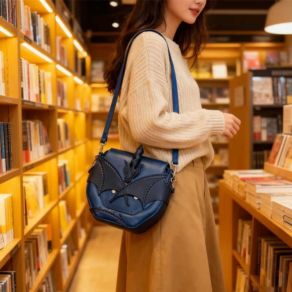 Dragon Assume Shoulder Bag Natural Leather, Dragon Purse Large Crossbody Bag, Over the Shoulder Bags for Women