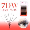 thumbnail image 1 of Pestañas FADVAN en forma de W 2D 3D 4D 5D 6D 7D 8D ventiladores de volumen prefabricados pestañas de visón sintético volumen brasileño pestañas YY suaves naturales, 1 of 5