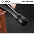 thumbnail image 3 of OUWO Champagne Sealer Stopper 6 Pack Stainless Steel Sparkling Wine Bottle Stoppers, Leak-Proof Bubble Retaining Saver, Suitable for Champagne Prosecco Cava and Sparkling (Black), 3 of 7