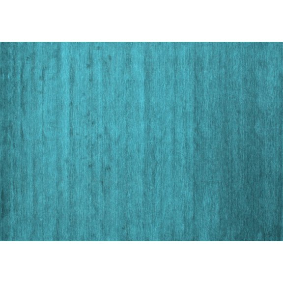Ahgly Company Indoor Rectangle Abstract Light Blue Contemporary Area Rugs, 2' x 4'